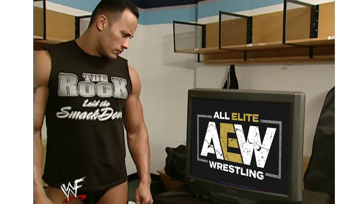 the rock aew wrestling