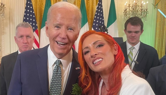 Becky Lynch rencontre le président américain pour la Saint-Patrick