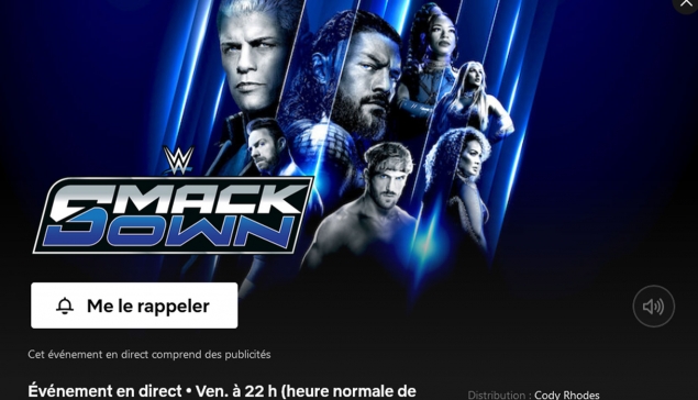 WWE SmackDown du 27 décembre 2024 sera diffusé sur Netflix