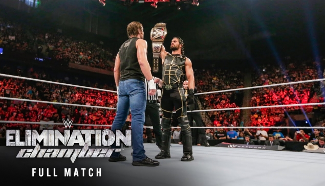 WWE Elimination Chamber à voir : Seth Rollins défend son titre contre Dean Ambrose