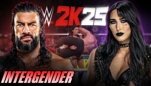 ROMAN REIGNS vs RHEA RIPLEY : Intergender Match (WWE 2K25)