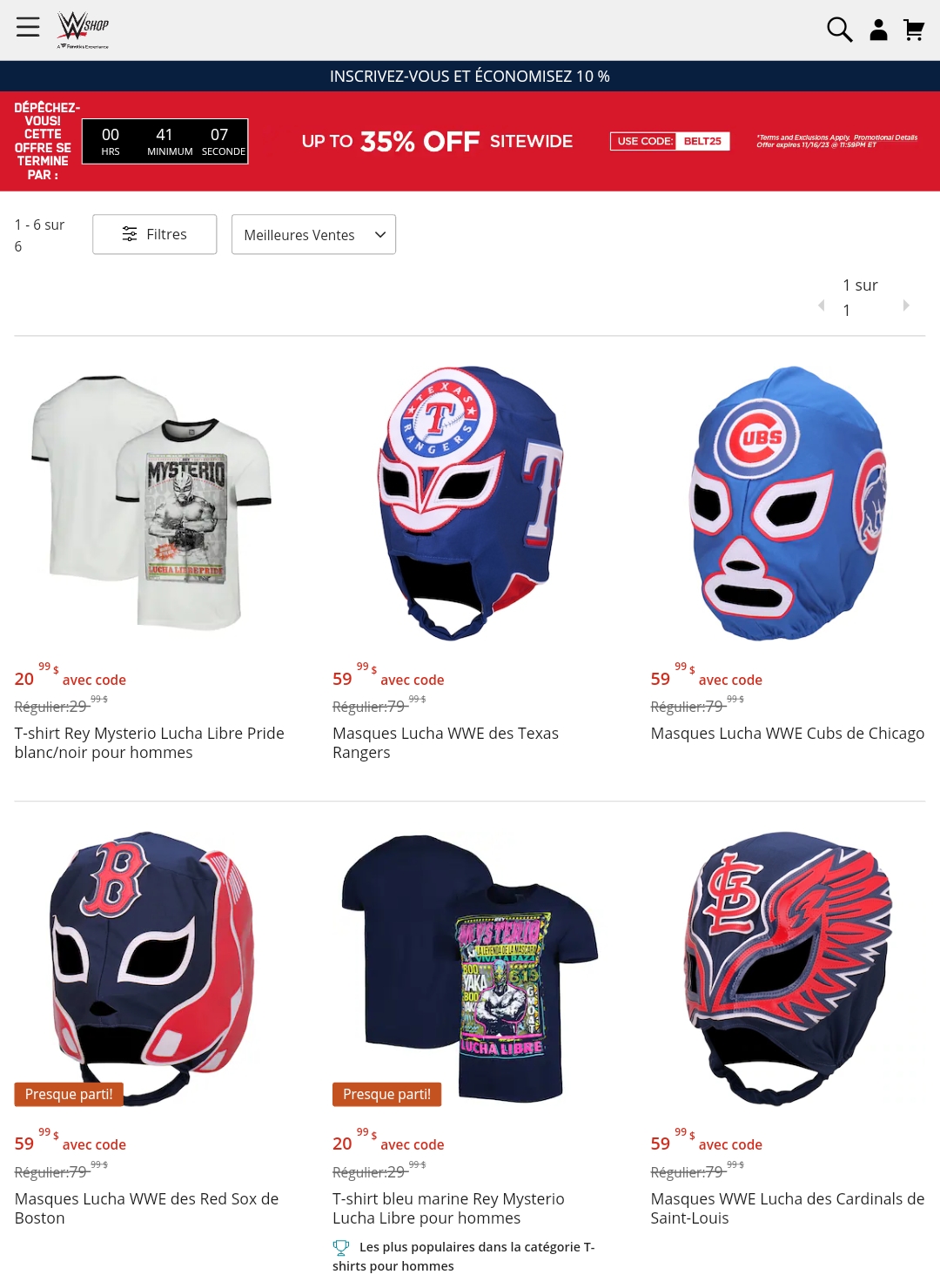 lucha wwe shop