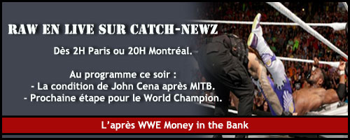 Résultats WWE RAW 15 juin