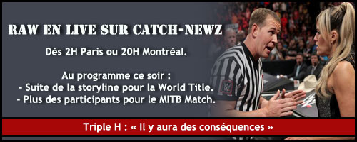 Résultats WWE RAW 1 juin