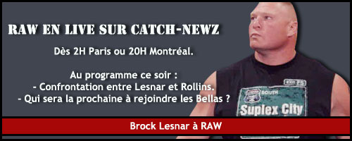 Résultats WWE RAW 22 juin